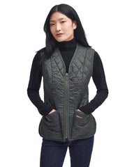 Barbour Fleece Betty Liner Vest Olive Green Women