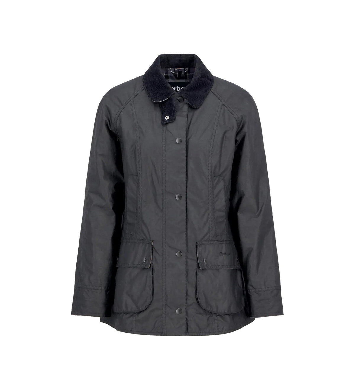 Barbour Beadnell Wax Jacket Black Black Women