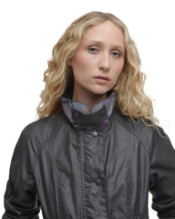 Barbour Beadnell Wax Jacket Black Black Women