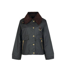 Barbour Cotton Wax Cot Outw Sage Ancient Donna