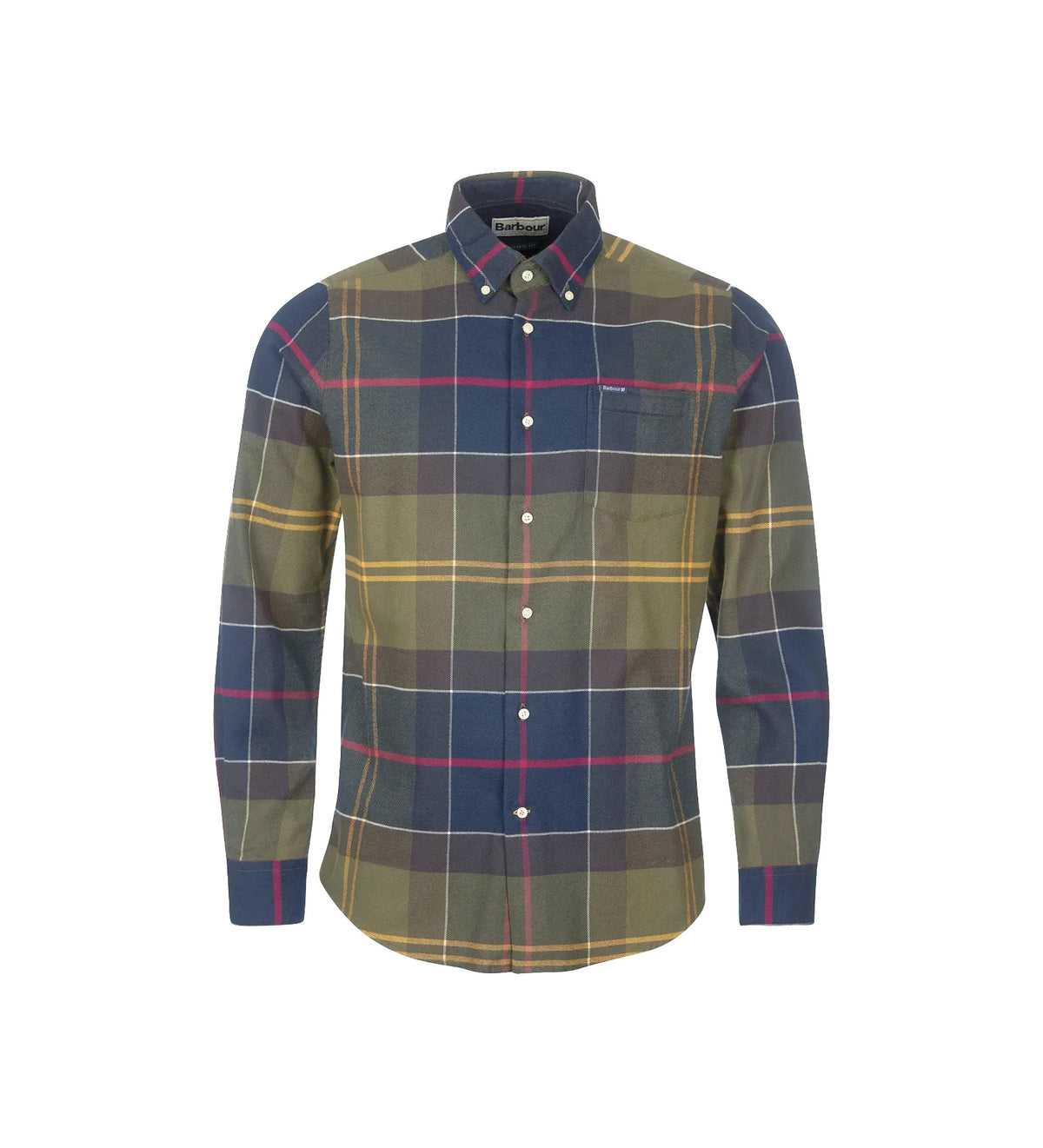 Barbour Check Flannel Shirt Eddertone Tailored Classic Tartan