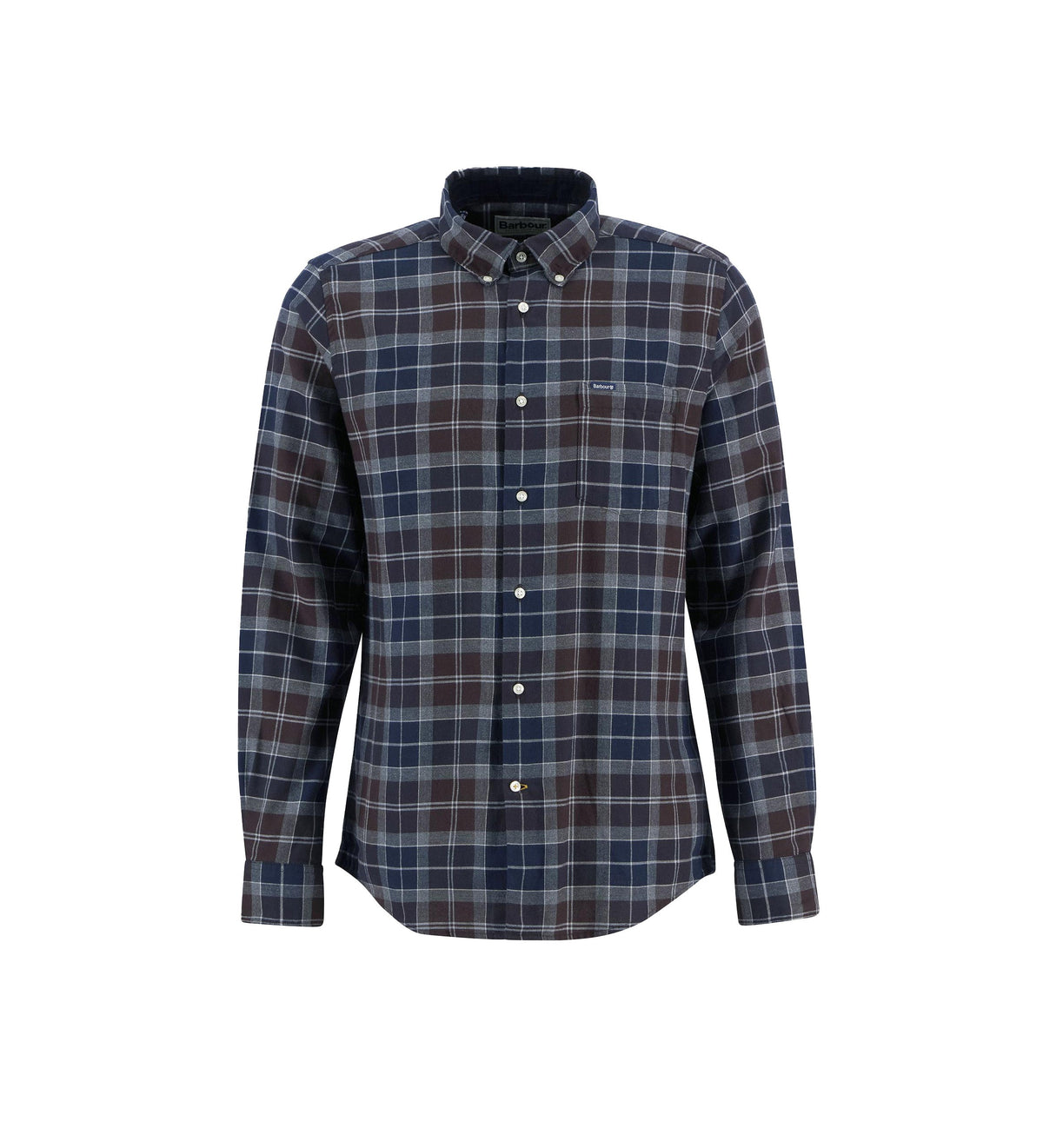 Barbour Camicia Check Flanella Fortrose Tailored Midnight Oak