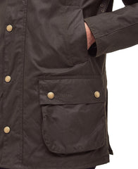 Barbour Ashby Wax Jacket Olive Green Men