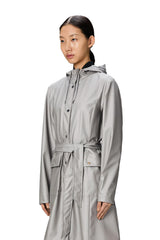 Rains Women's Curved Button Waterproof Jacket W Jacket Silver