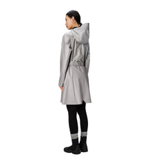 Rains Women's Curved Button Waterproof Jacket W Jacket Silver