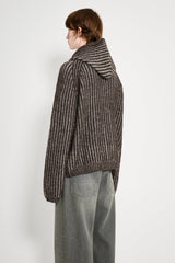 Our Legacy Level Hood Vanise Brown Stripe Isels Wool
