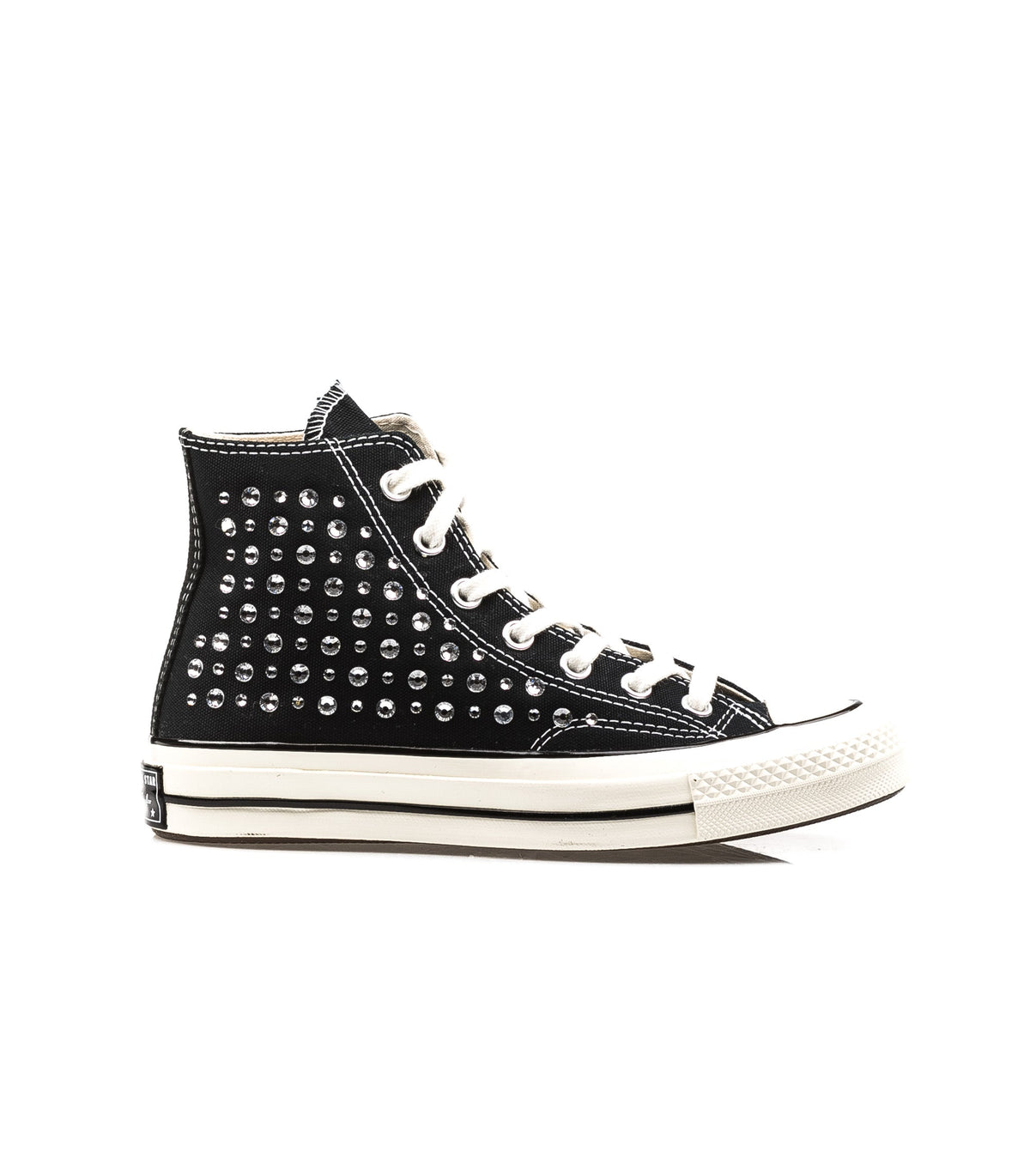 Converse Chuck 70 Canvas Ltd Crystal Swarosky Hi Black Full Crystals Black Womens.