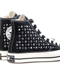 Converse Chuck 70 Canvas Ltd Crystal Swarosky Hi Black Full Crystals Black Womens.