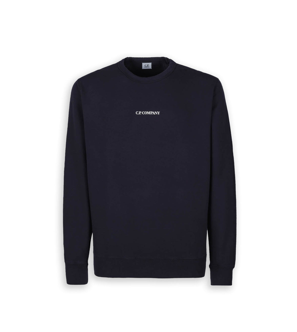 CP Company Logo Blue Man Round Neck Sweatshirt