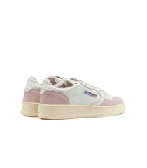 Autry Medalist Low White Pink Womens