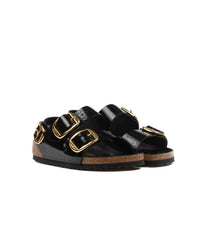 Birkenstock Milano High Shine Big Bucle Black Women