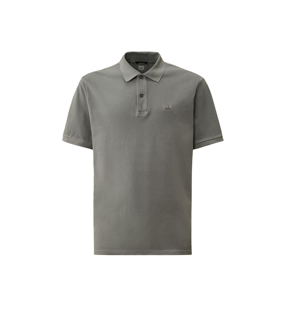 CP Company Logo Polo Shirt Grey Men