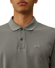 CP Company Logo Polo Shirt Grey Men