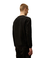CP Company Light Fleece Sweatshirts-Crew Neck Black Men