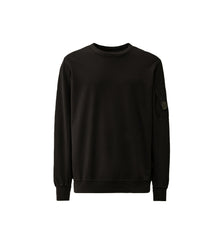 CP Company Light Fleece Sweatshirts-Crew Neck Black Men
