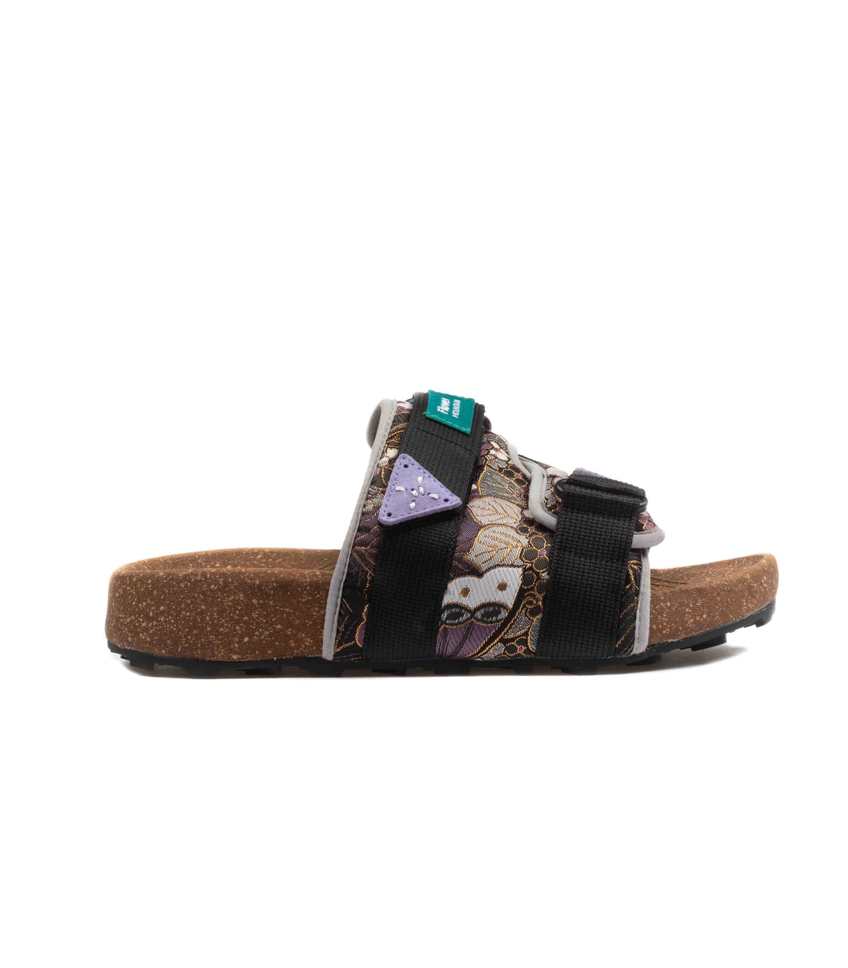 Flower Mountain Niwa Slipper Uni.Nishijin-Ori Suede