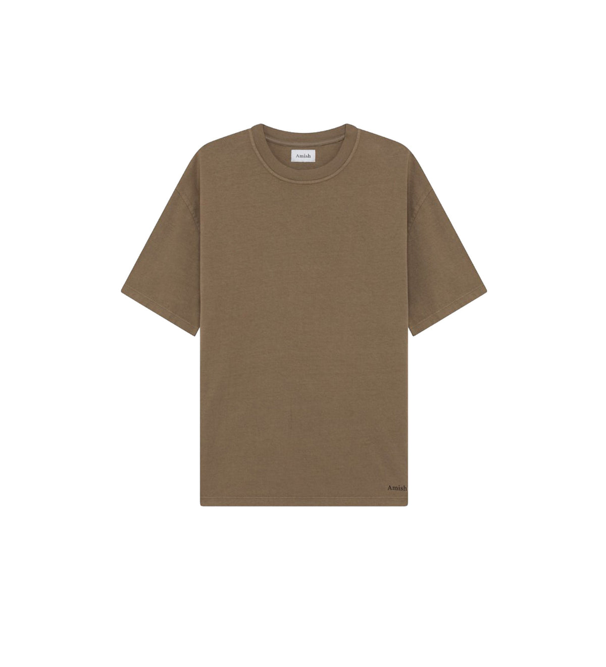 Amish T-Shirt Micro Logo Jersey Dyed