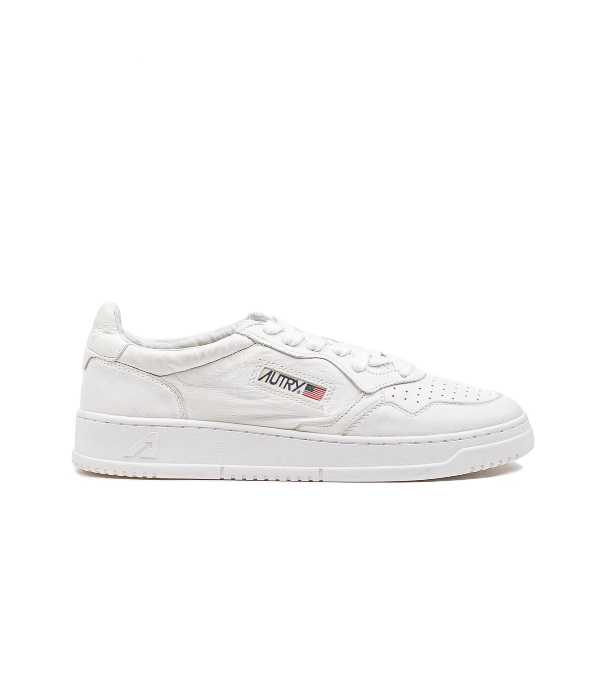 Autry Medalist Low Pelle Di Pecora Optical White Uomo