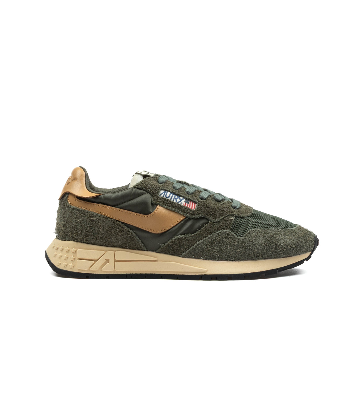 Autry Reelwind Low Man Suede Khaki Taffy