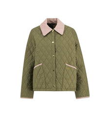 Barbour Icons Cropped Liddesdale Quilted Jacket Verde Donna