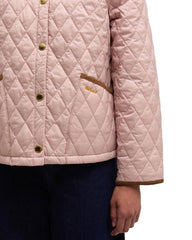 Barbour Icons Cropped Liddesdale Quilted Jacket Rosa Donna