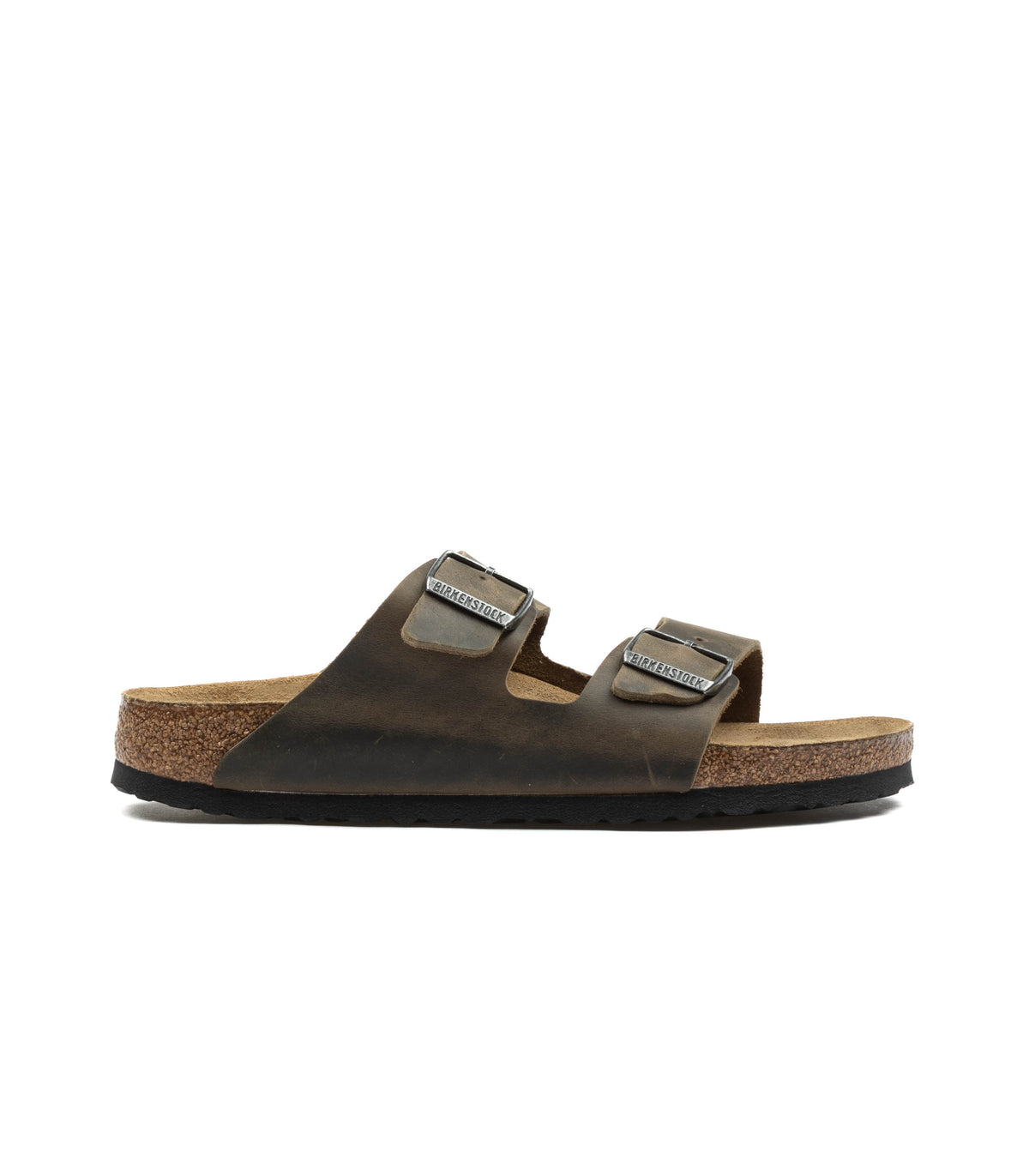 Birkenstock Arizona Sfb Faded Khaki Oiled Leather Suola Morbida Narrow Fit