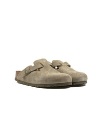 Birkenstock Boston Faded Khaki Suede Leather