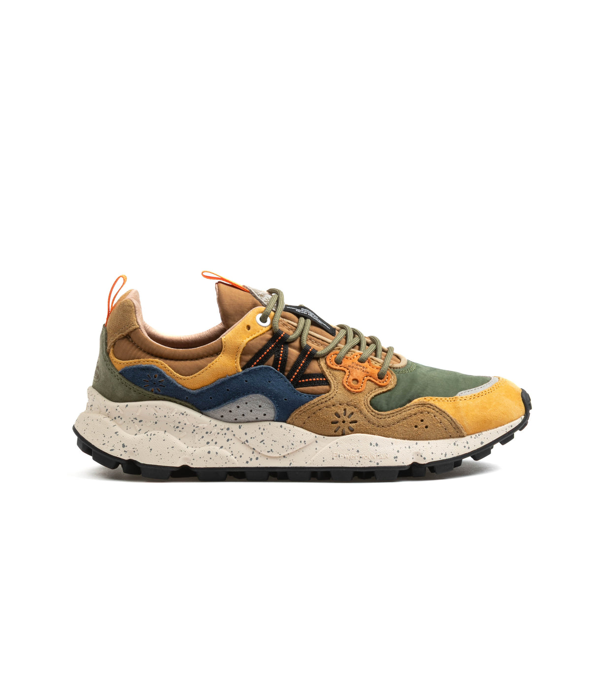 Flower Mountain Yamano 3 Uomo Suede Nylon Yellow-Kaky Beige