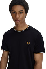 Fred Perry Twin Tipped T-Shirt Riga Collo
