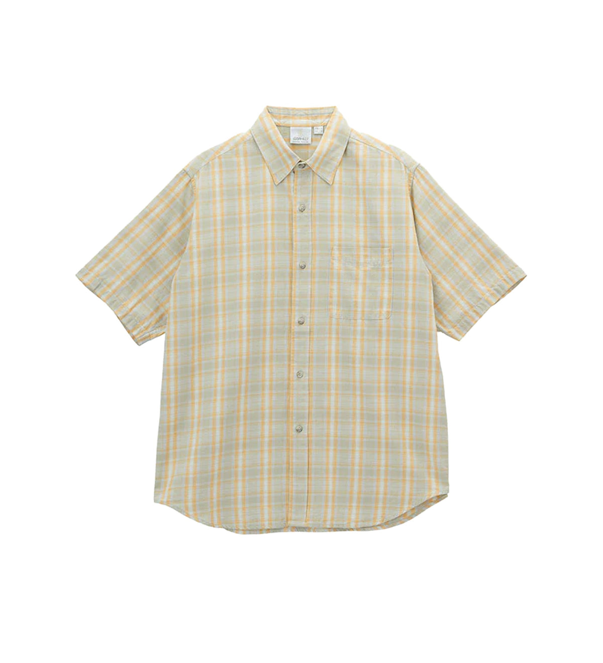 Gramicci S/S Checkered Ombre Shirt Mustard