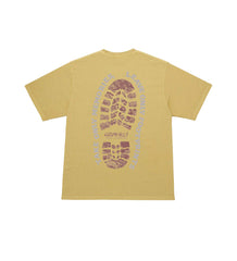 Gramicci Footprints Tee Pigment Dyed Sulphurpigment