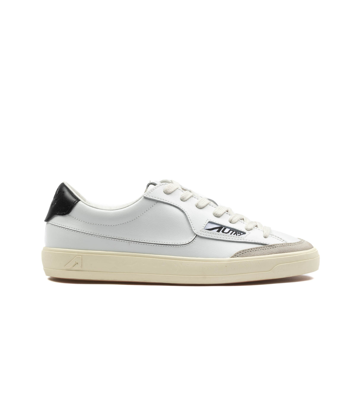 Autry Windscape Leather Suede White Black Uomo