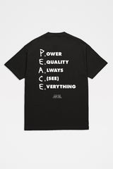 Skate Muzik x Ghost Dog “P.E.A.C.E” Tee Black