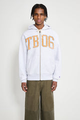 TRÈS BIEN x Champion Damaged TB06 Zip Hood Grey Melange