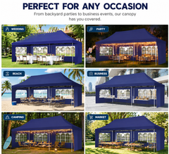 🔥 10x20 FT Premium Pop Up Canopy Tent | Heavy Duty Outdoor Event Shelter